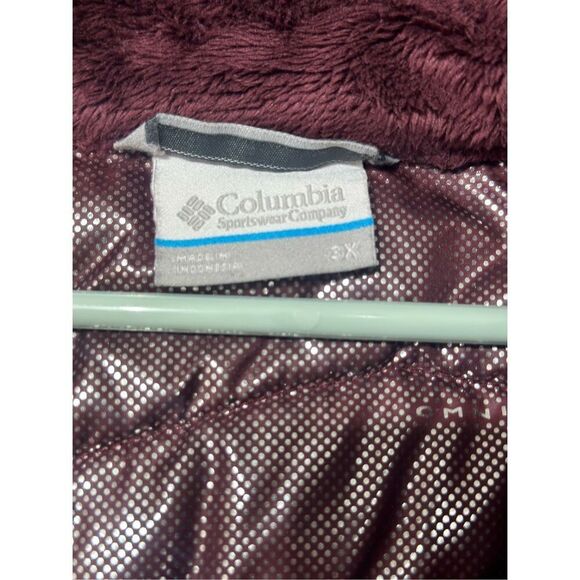 Columbia Karis Gale II Maroon Long Hooded Winter Coat Jacket Women's 3XL - Picture 9 of 15